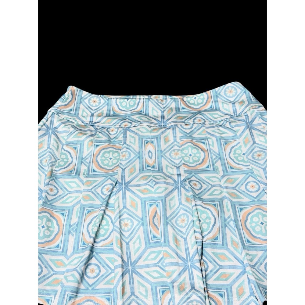 Women's S Kenny Flowers Multicolored‎ Geometric Print Skort Preowned Tennis Golf